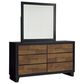 Ashley Kraeburn Dresser and Mirror in Black and Brown, , large