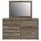 Ashley Elbrim 3-Piece Full Panel Bedroom Set in Weathered Brown, , large