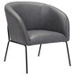 Zuo Modern Quinten Accent Chair in Vintage Gray and Gold, , large