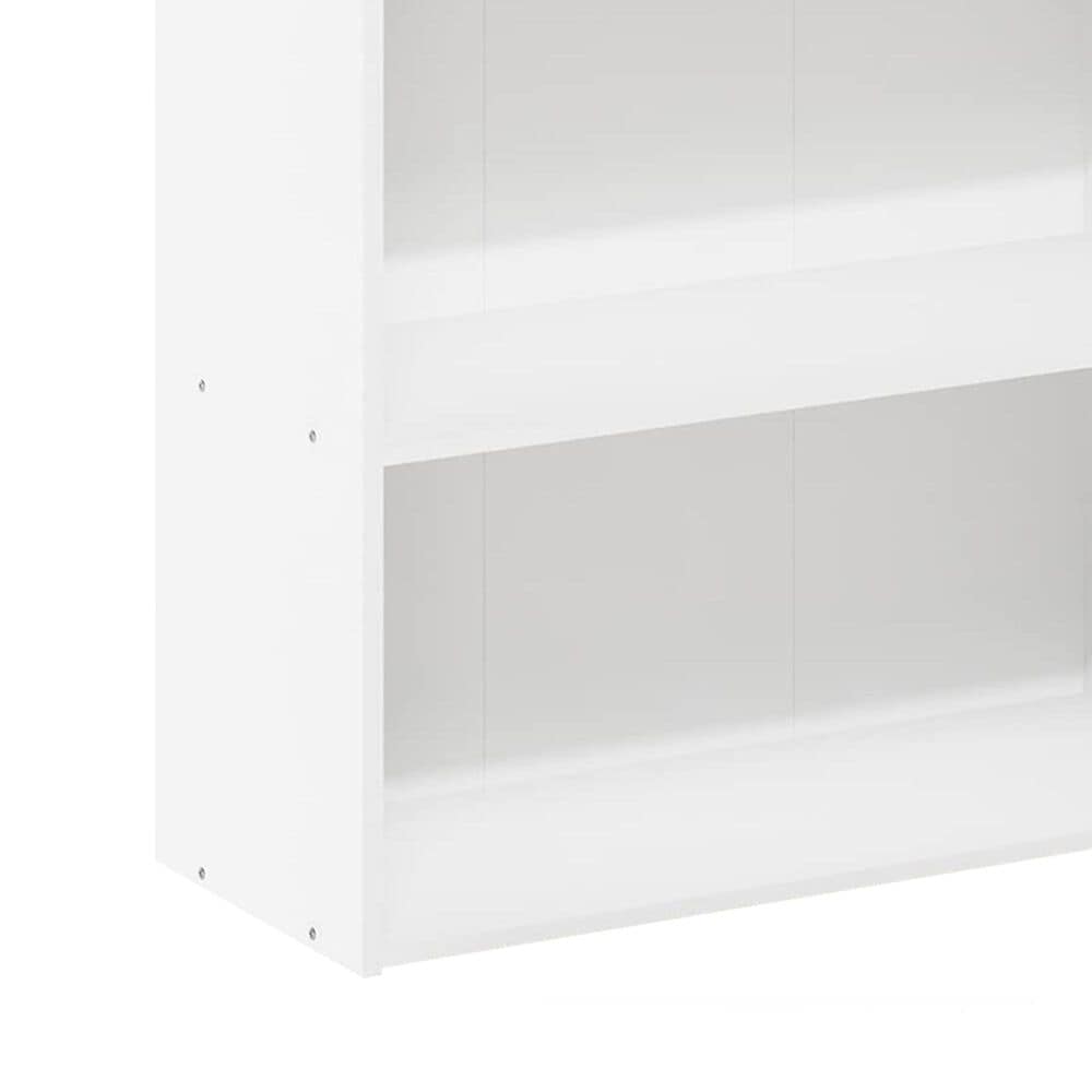 HOMLUX 4-Tier Open Shelf Bookcase in White, , large