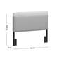The Monday Company Emslie Upholstered Full Queen Headboard in Gray, , large