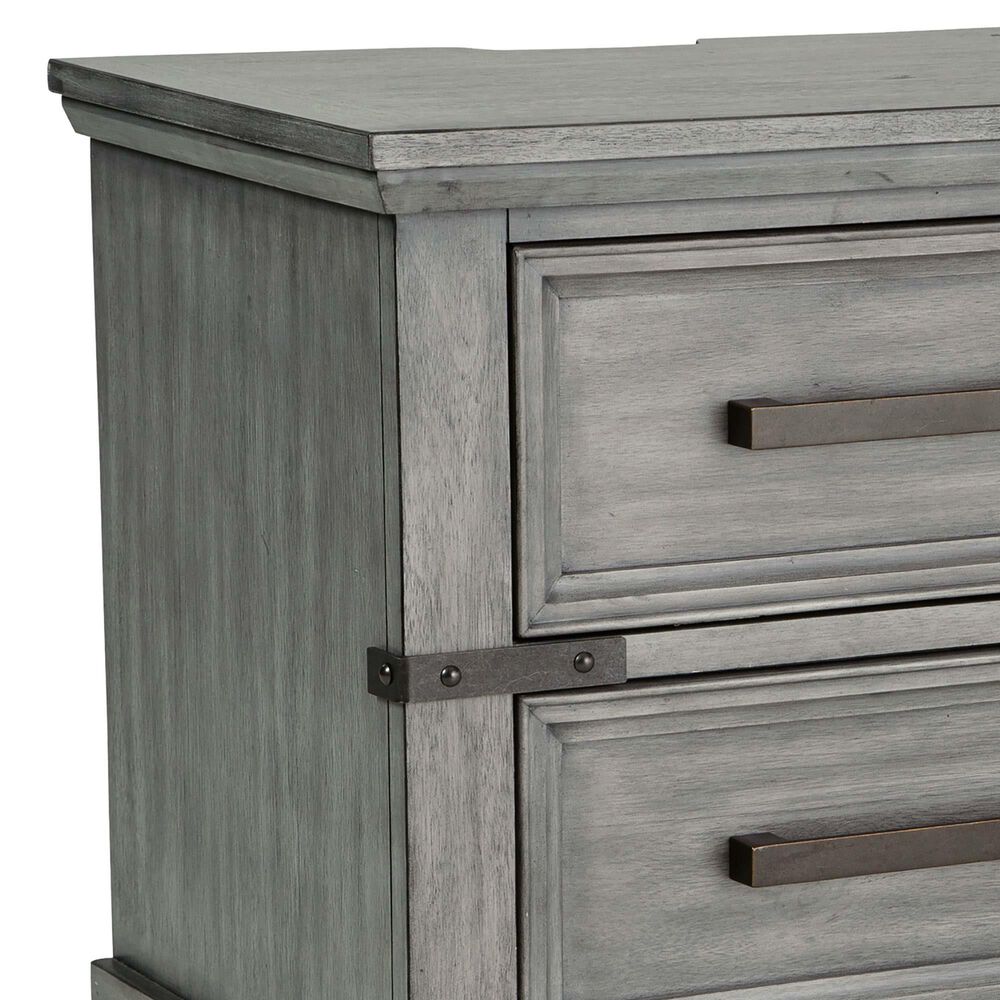 Signature Design by Ashley Russelyn 2 Drawer Nightstand in Gray, , large