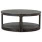Nicolette Home Boswell Round Cocktail Table with Caster in Peppercorn, , large