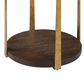 Uttermost Palisade Side Table in Coffee Oak and Antique Gold, , large