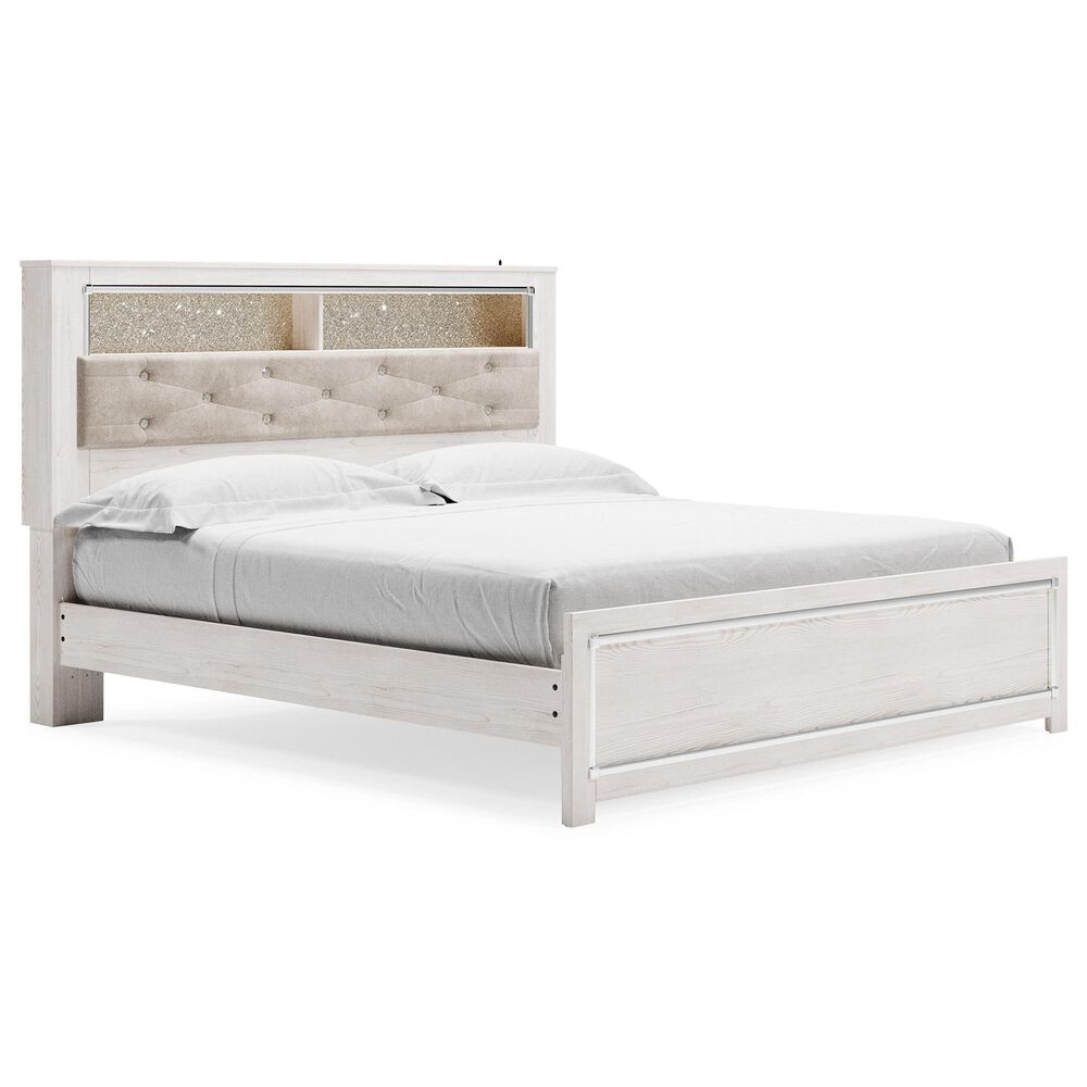 Ashley Altyra King Panel Bookcase Bed  in White, , large