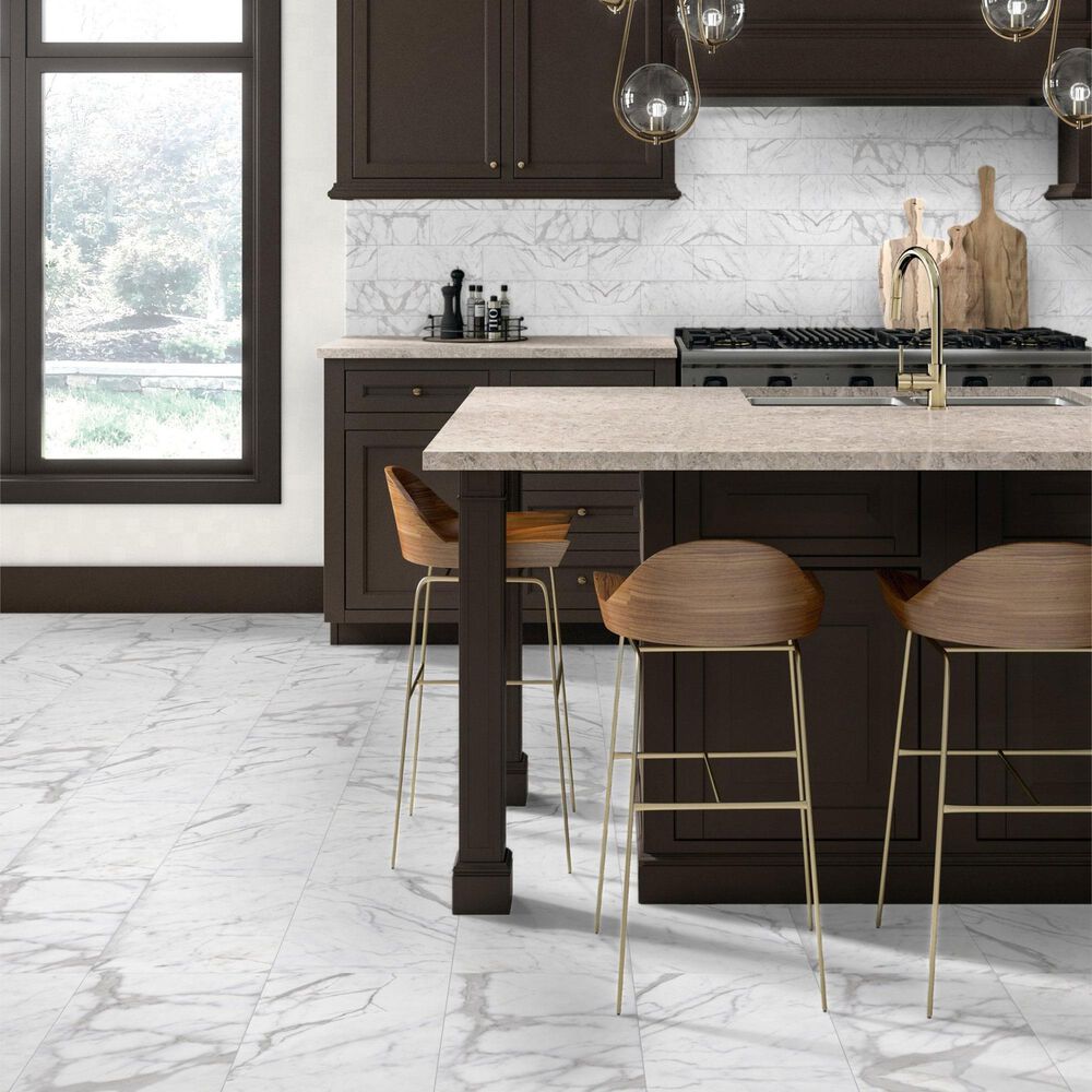 Dal-Tile Costar Calacatta Empire 4&quot; x 12&quot; Porcelain Subway Tile, , large