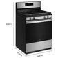 Whirlpool 5.1 Cu. Ft. Gas Range with Crispy Mode and Dishwasher Safe Grates in Stainless Steel, , large