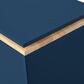 HOMLUX 56" Kitchen Island with Extended Table in Navy Blue, , large