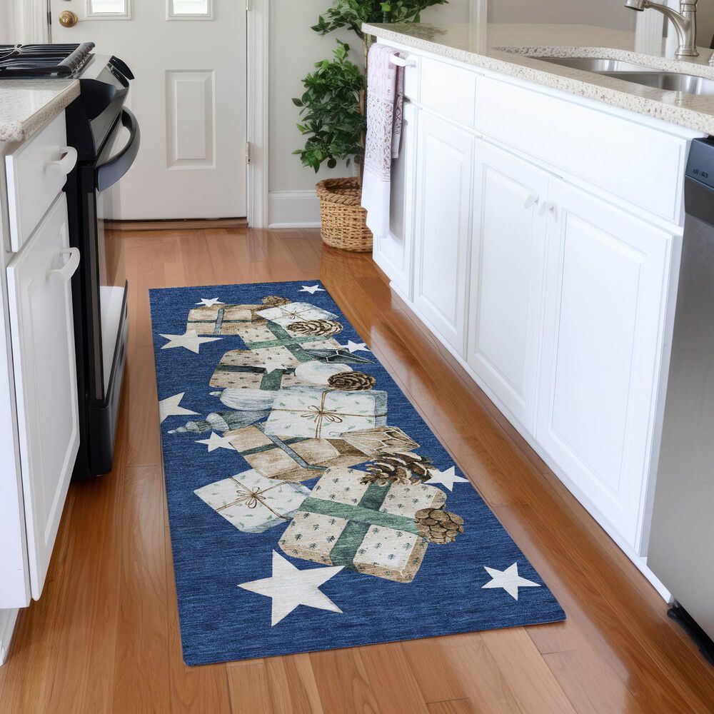 Dalyn Rug Company Wonderland WN33 Navy 2&#39;3&quot; x 7&#39;6&quot; Runner, , large