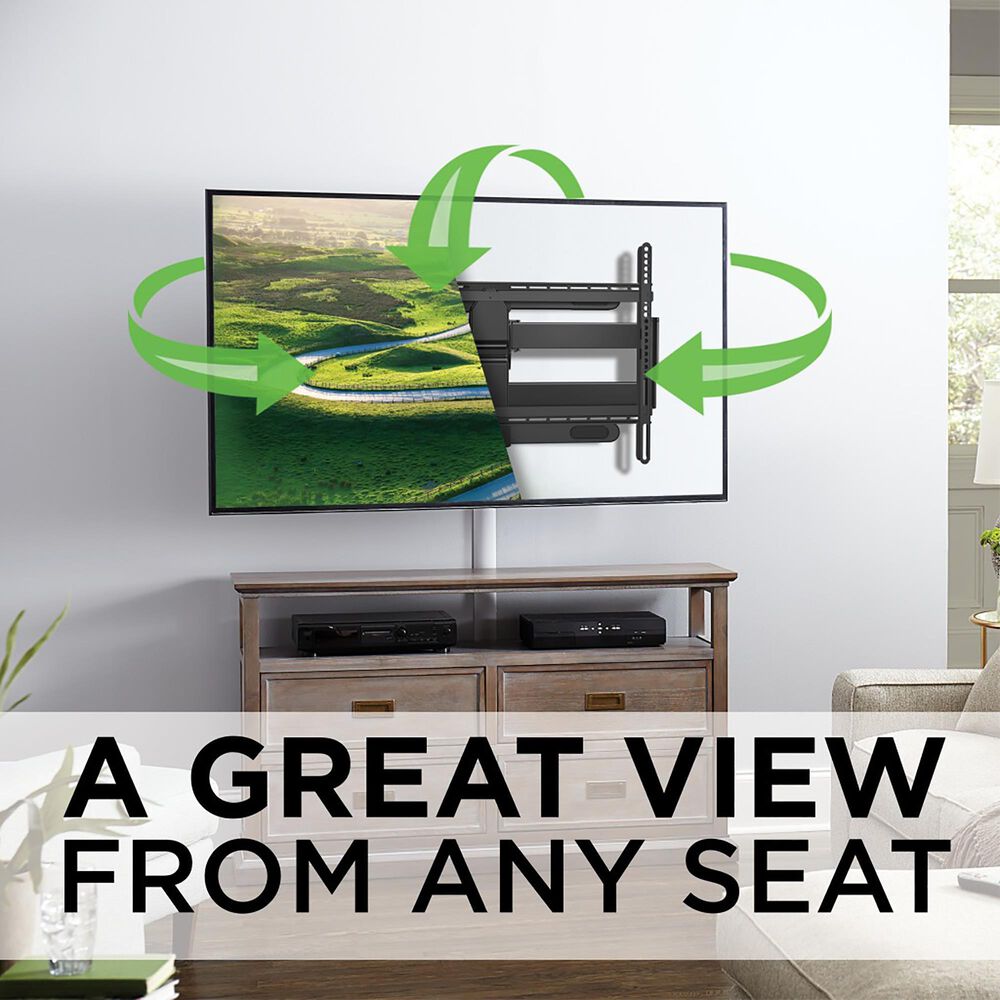 Secura Full Motion Wall Mount for 42&quot; - 90&quot; Flat-Panel TVs in Black, , large