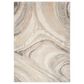 Nourison Brushstrokes 2"2" x 7"6" Cream and Grey Runner, , large