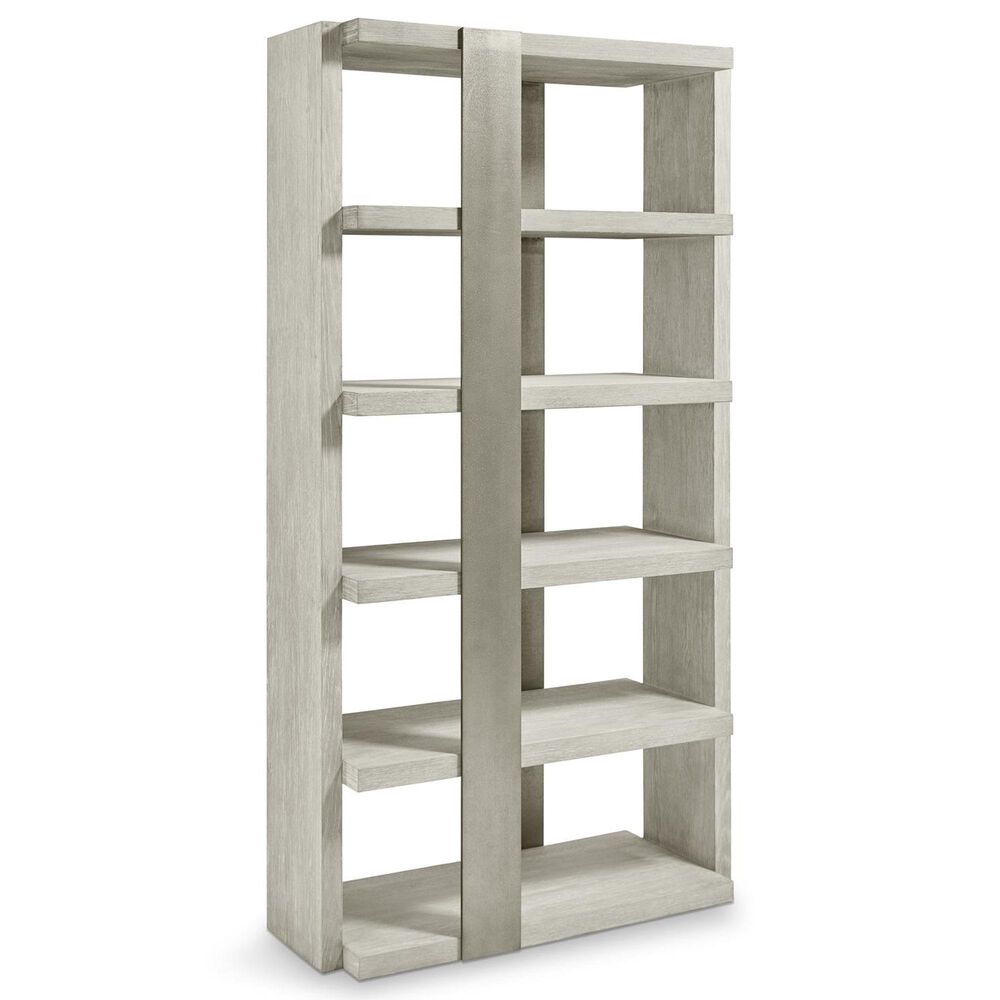 Bernhardt Tempo 5-Shelf Etagere in Larza and Satin Nickel, , large