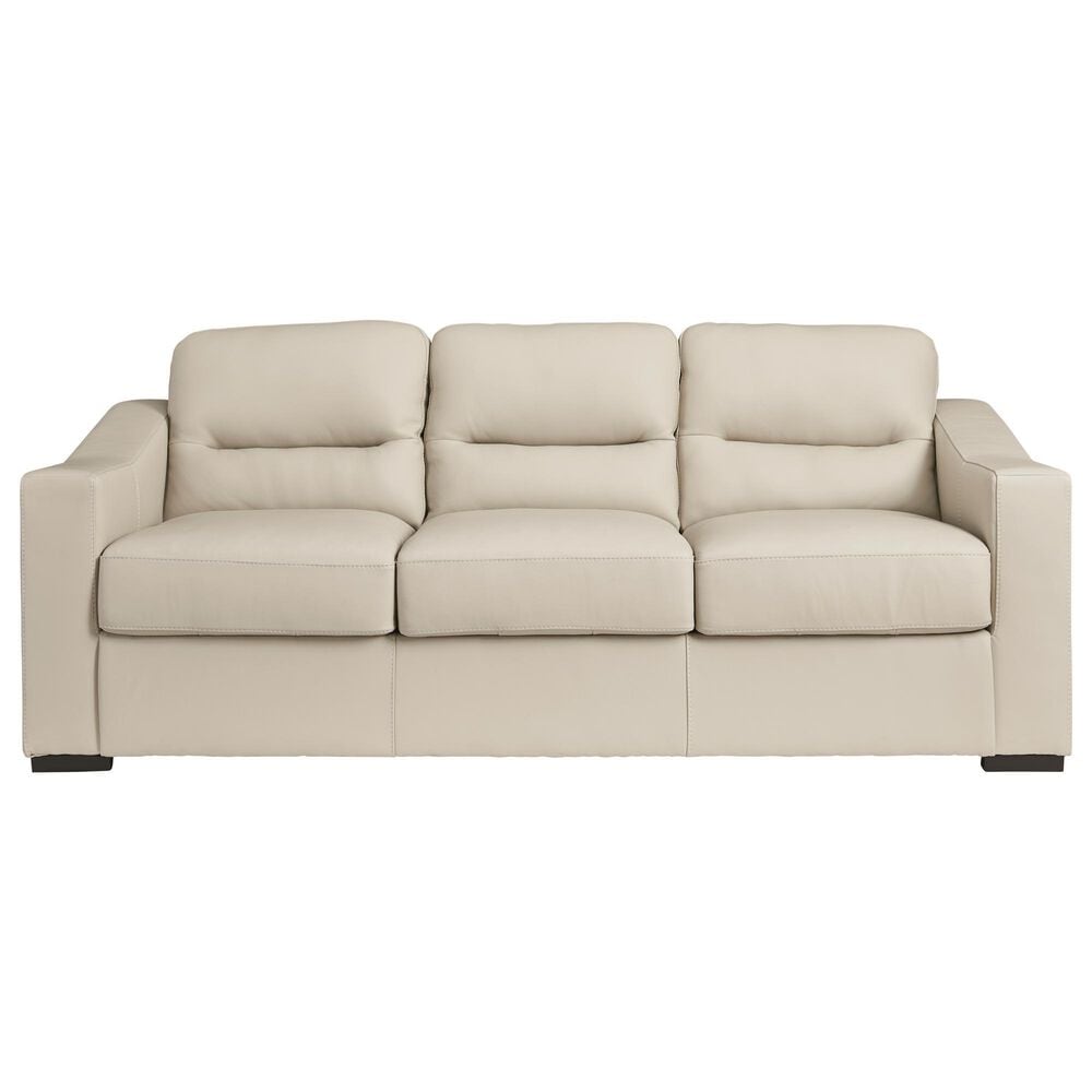 Ashley Treasure Trove Stationary Sofa and Loveseat Set in Almond, , large