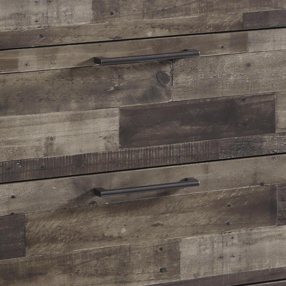Signature Design by Ashley Derekson 5 Drawer Chest in Walnut and Gray, , large