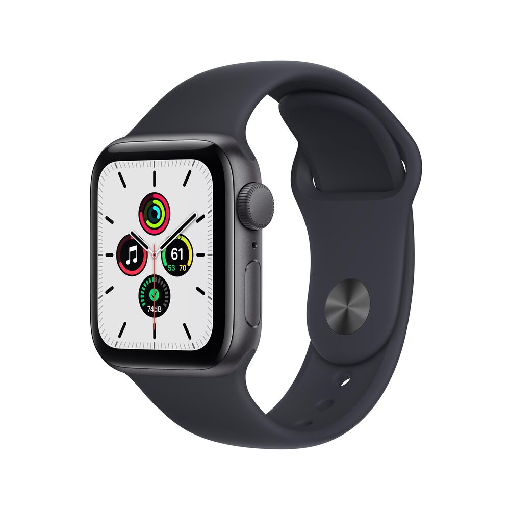 Apple 40mm Watch SE (Latest Model) Space Gray Aluminum Case with Midnight Sport Band, , large