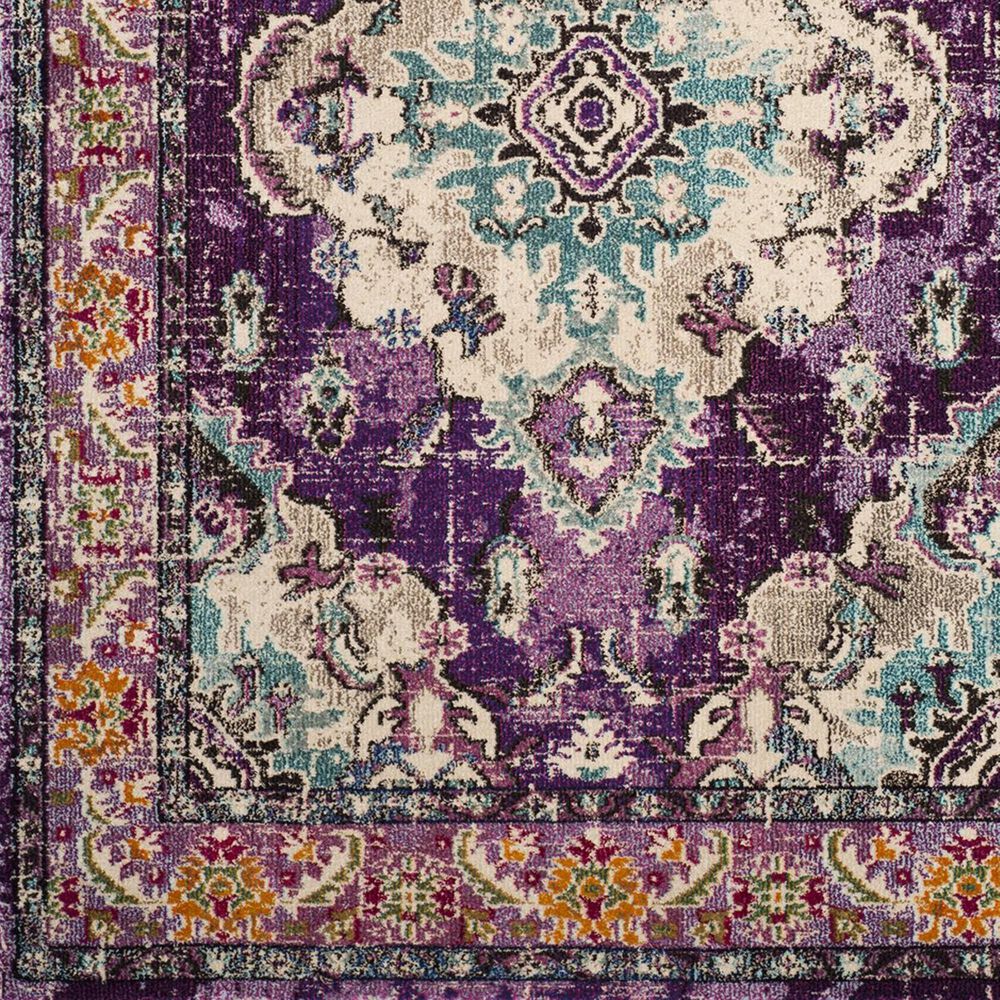 Safavieh Monaco MNC243L-3 3&#39; x 5&#39; Violet/Light Blue Area Rug, , large