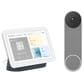 Google Nest Hub with Google Assistant - Charcoal (2nd Generation) + Nest Doorbell Battery in Ash, , large