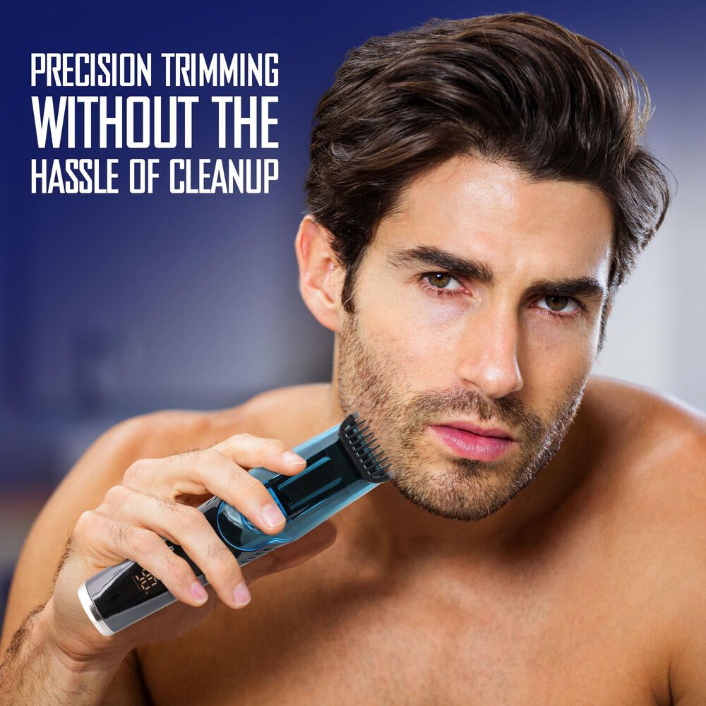 Barbosal Vacuum Beard Trimmer in Black, , large