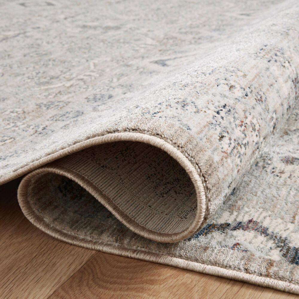 Amber Lewis x Loloi Zuma 2&#39;3&quot; x 3&#39;10&quot; Silver and Sky Area Rug, , large