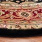 Safavieh Lyndhurst LNH330 6" Round Black and Red Runner, , large