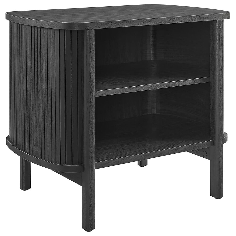 Modway Cadence Open 2 Shelves Nightstand in Black, , large