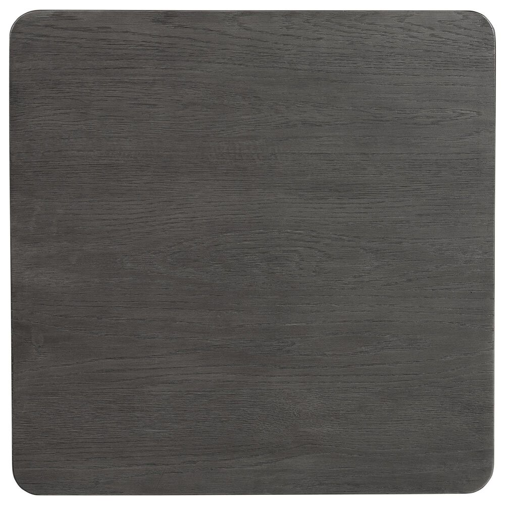 Furniture of America Piez End Table in Ash Gray and Stainless Steel, , large