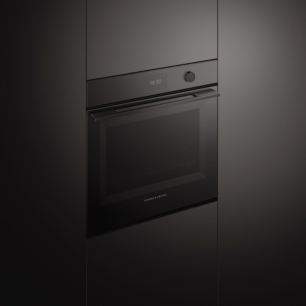 Fisher &amp; Paykel Series 9 24&quot; Minimal Single Electric Wall Oven with 16 Functions in Black, , large