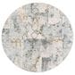 Surya Dresden Taupe, Off-White, Dusty Sage, Deep Teal, Light Gray, Mustard and Ink Blue 7"10" Round Area Rug, , large