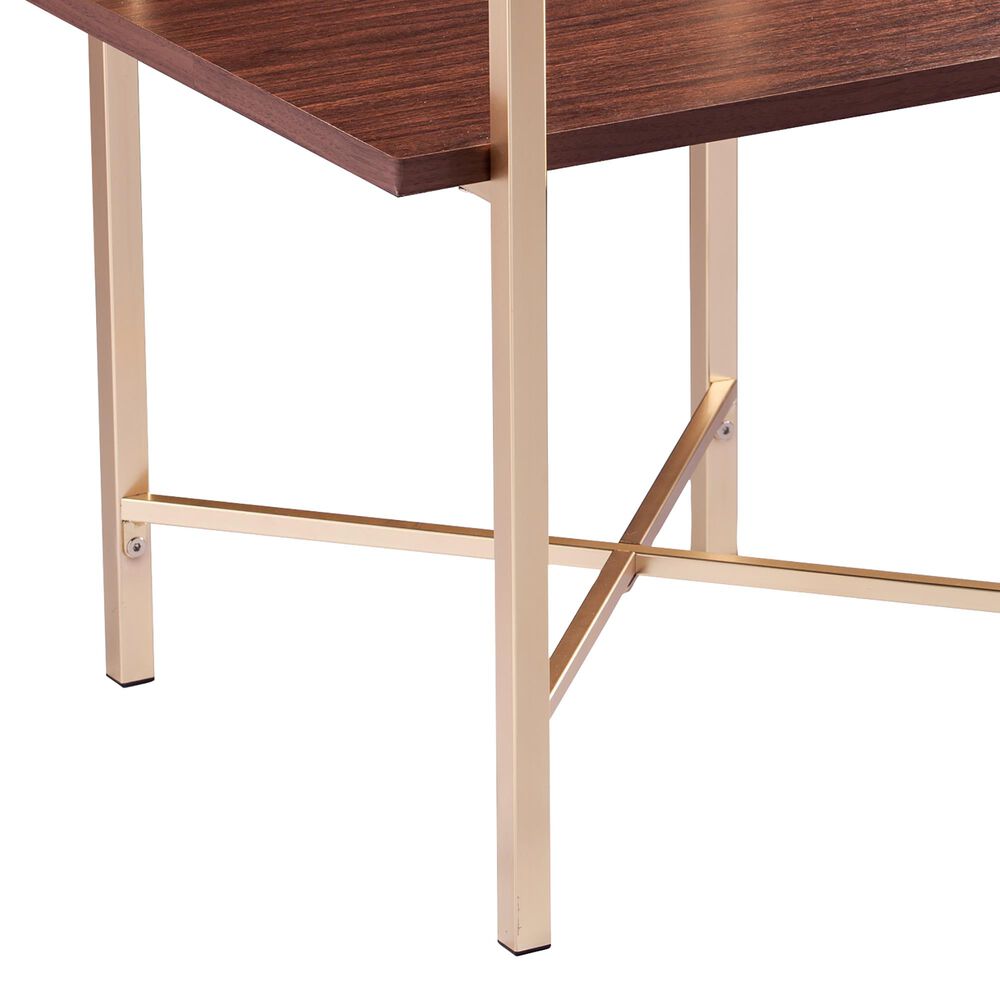 Southern Enterprises Ardmillan Storage End Table in Brass, Tobacco, and White, , large