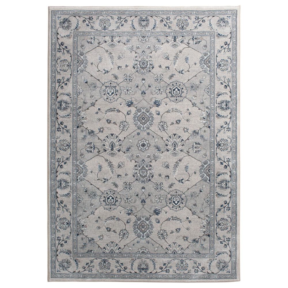 Central Oriental Clearwater Marcella 8" x 10" Grey and Blue Area Rug, , large