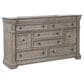 Nicolette Home Kingsbury 8-Drawer Dresser and Mirror in Gray, , large