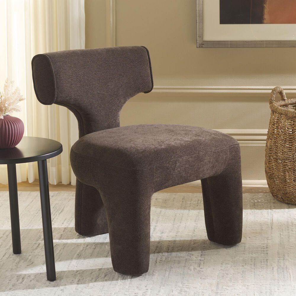 Safavieh Zalens Accent Chair in Warm Brown, , large