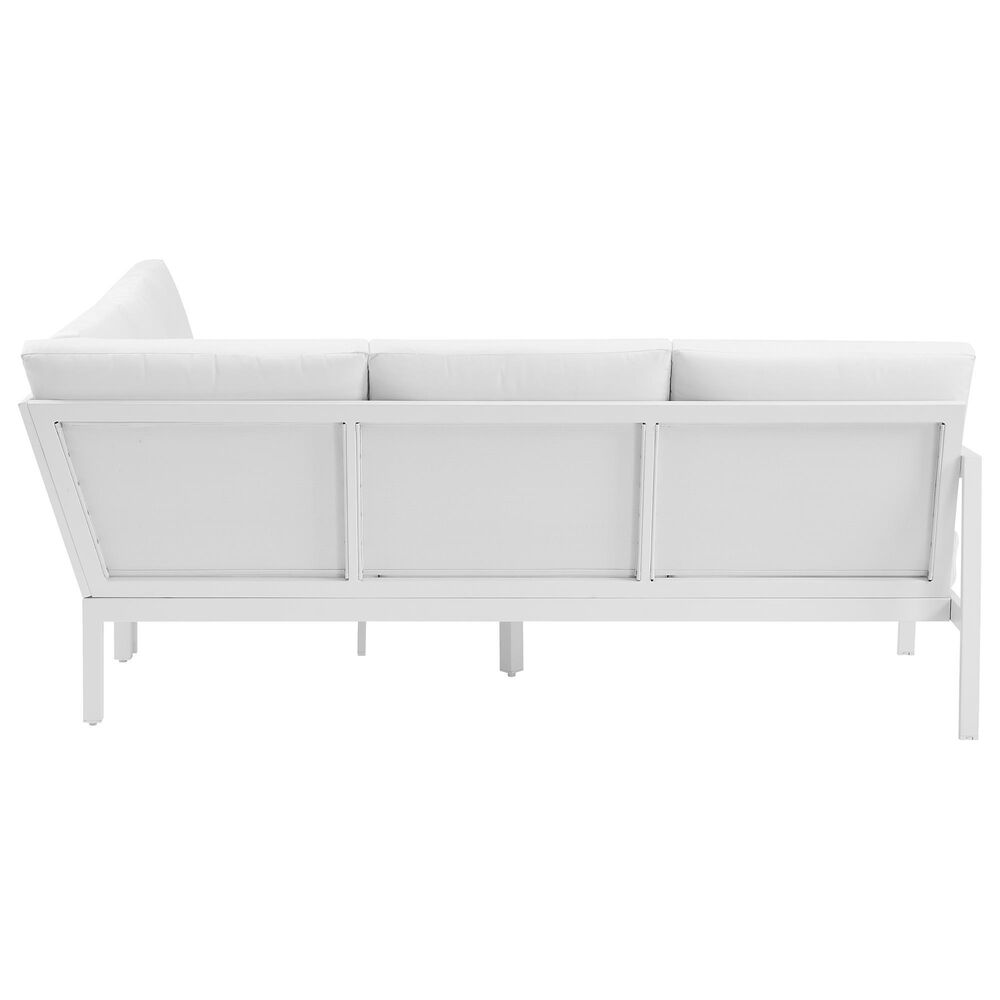 Linon Home Decor Holland 2-Piece Outdoor Sectional Sofa in White, , large