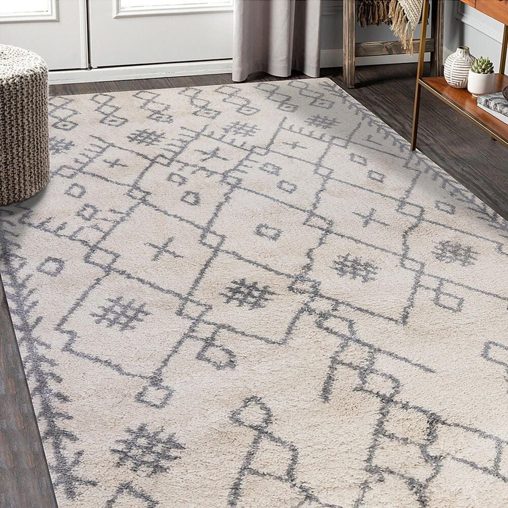 Amer Rugs Aspen ASP-6 5&#39; x 7&#39;6&quot; Ivory and Gray Area Rug, , large