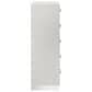 New Heritage Europa 5 Piece Wood Queen Panel Bedroom Set with Chest and Nightstand in White, , large