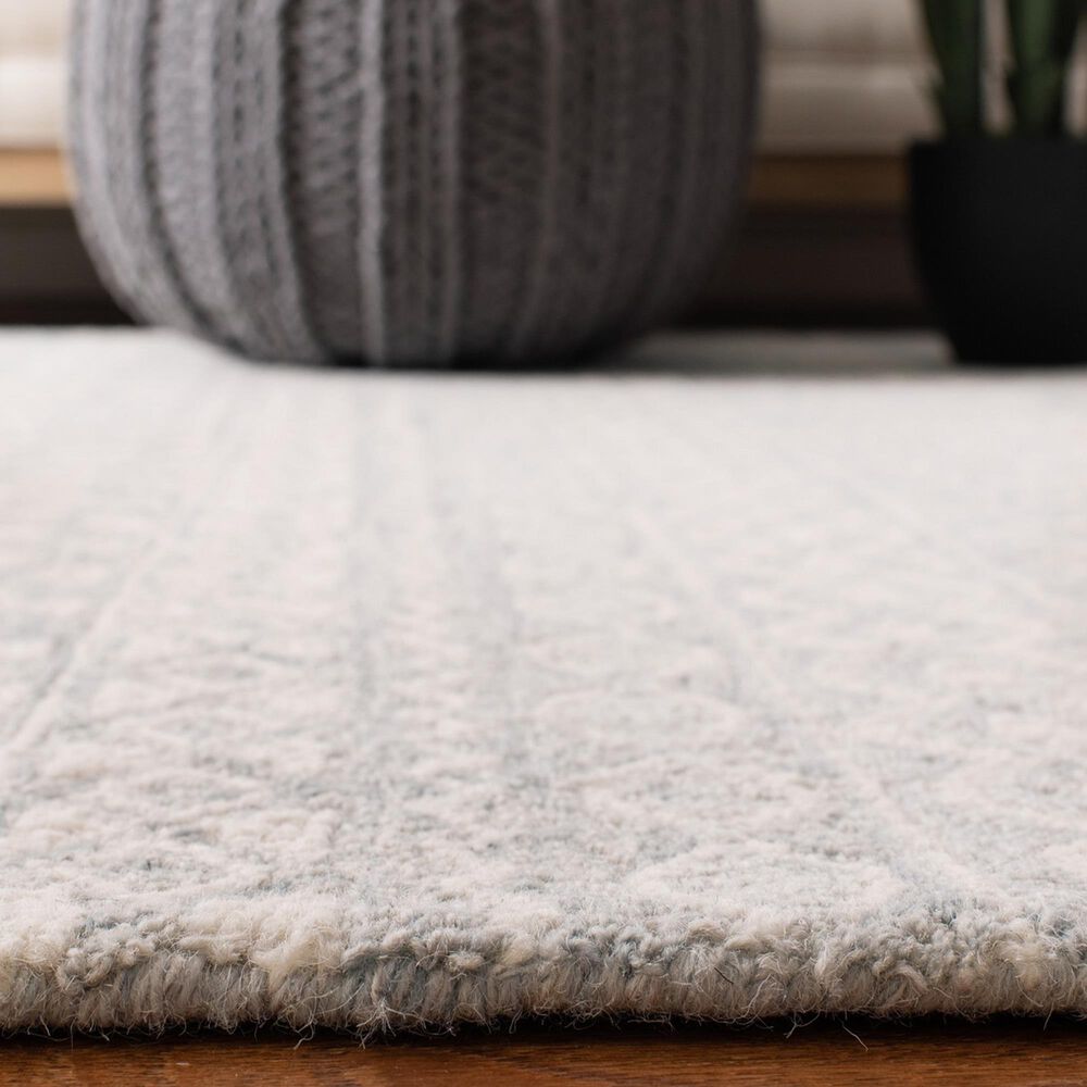 Safavieh Micro-Loop 11&#39; x 15&#39; Aqua and Ivory Area Rug, , large