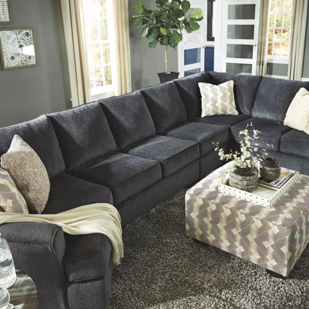 Signature Design by Ashley Eltmann Oversized Accent Ottoman in Slate, , large