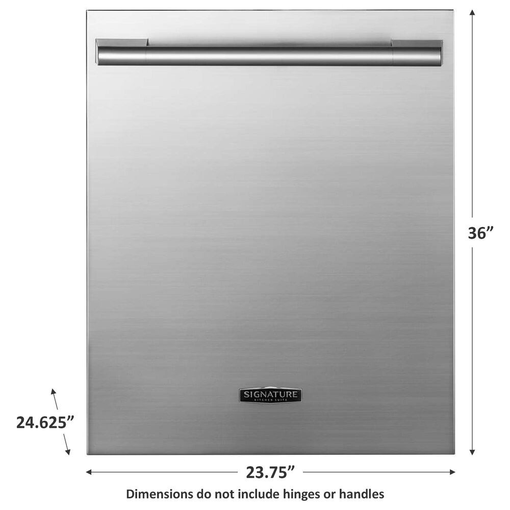 Signature Kitchen Suite 24&quot; Top Control Built-In Dishwasher with Steam in Stainless Steel, , large