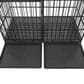 HOMLUX 61" Extra Large Heavy Duty Metal Dog Crate for Large Dogs in Black, , large