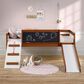 Forest Grove Twin Low Loft Art Play in Brown and White, , large