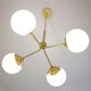 37B Hepburn 4-Light Chandelier in Painted Modern Brass, , large