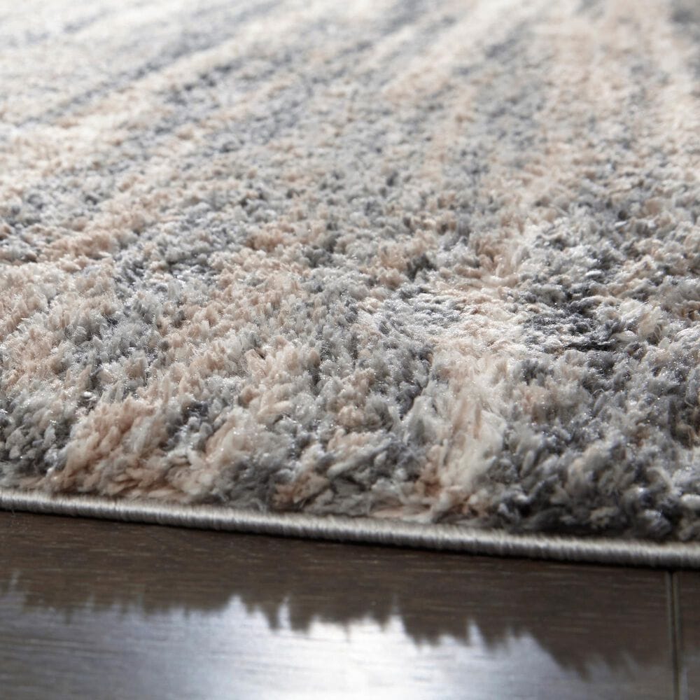 Ashley Gizela 5&#39;3&quot; x 7&#39;3&quot; Ivory, Beige and Gray Area Rug, , large