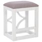 Linon Home Decor Westlee 5-Piece Rectangular Nesting Consoles and Stool Set in White and Light Brown, , large