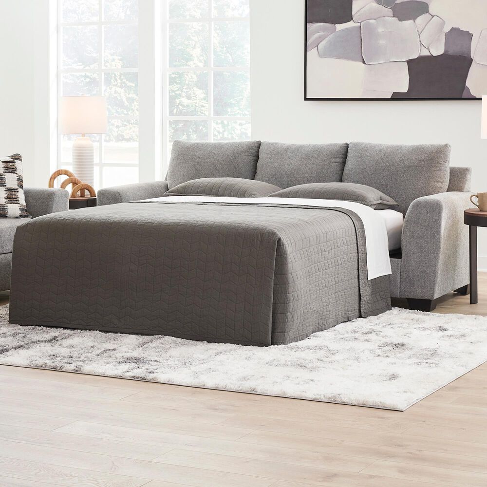 Ashley Loreo Stationary Queen Sofa Sleeper in Flint, , large