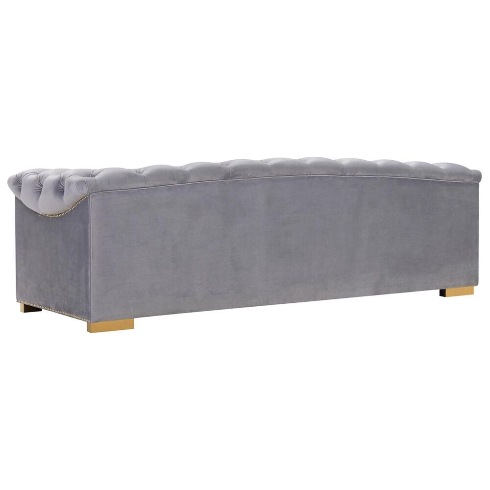 Tov Furniture Farah Velvet Sofa in Grey NFM