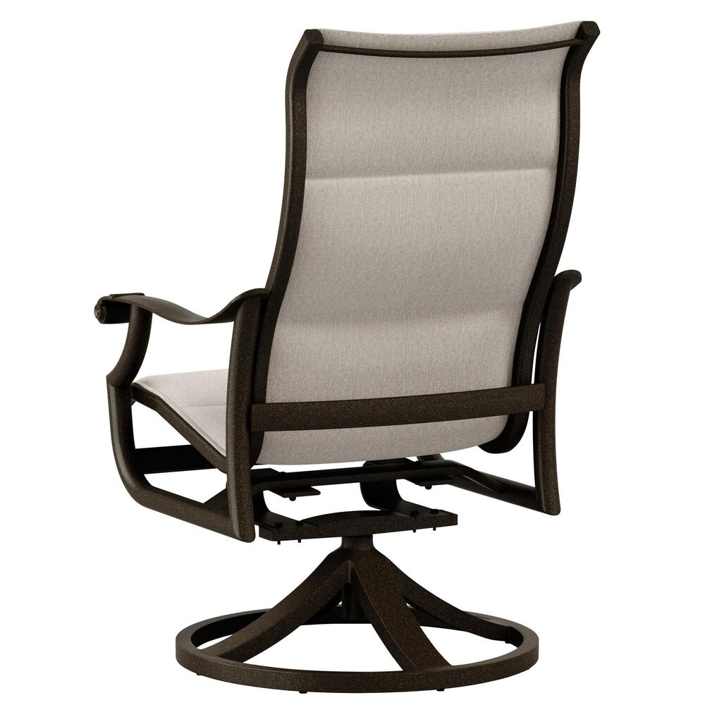 Tropitone Montreux Patio Swivel Rocker Chair in Beige Grey, , large
