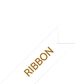Brother P-touch Embellish Gold Print on White Satin Ribbon 12mm, , large