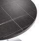Leisuremod LeisureMod Verve Collection 27 Round Dining Table, White Base with Sintered Stone Black Top, , large
