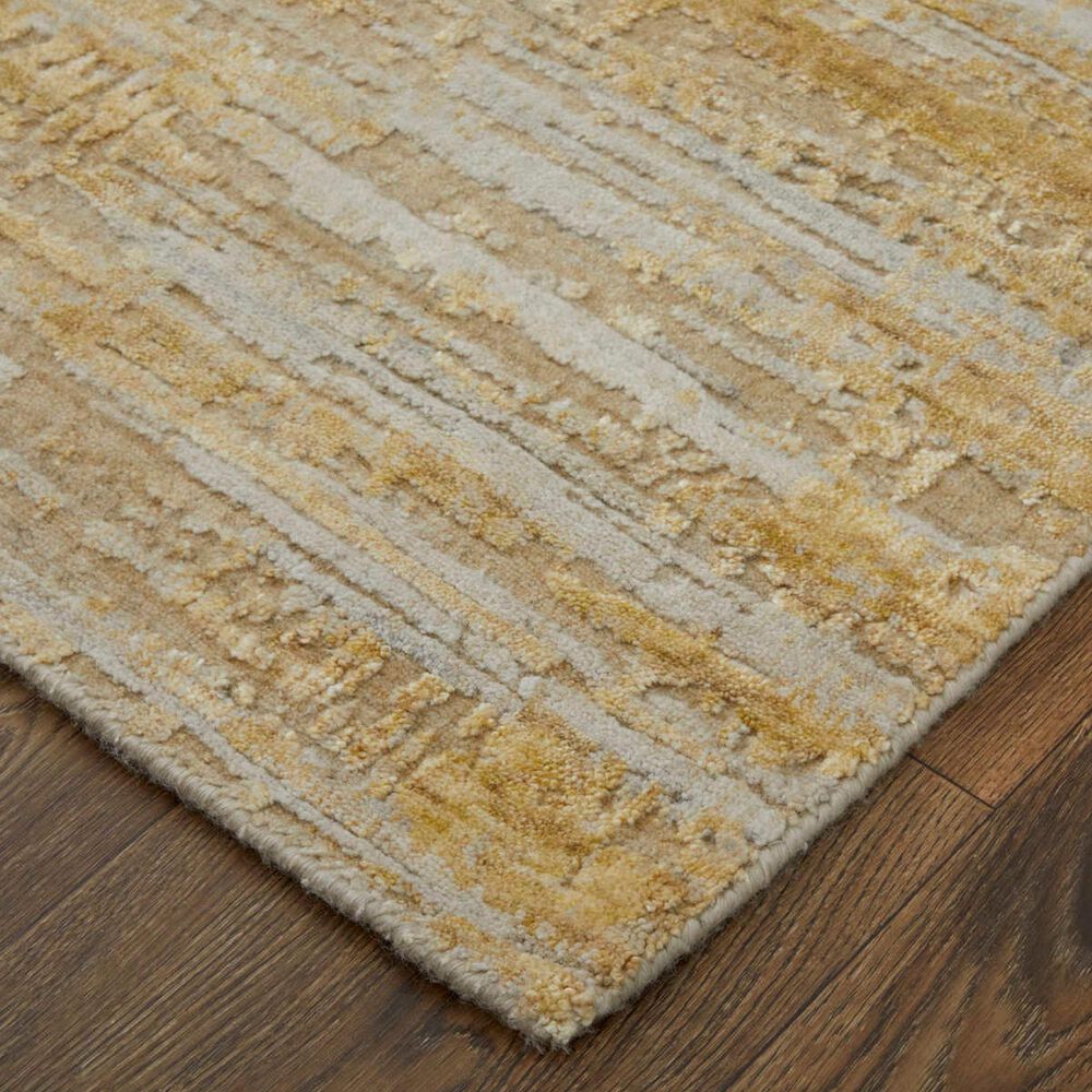 Feizy Eastfield 69FQF 3&#39; x 5&#39; Gold and Ivory Area Rug, , large