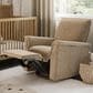 Baby Appleseed Anza Power Swivel Glider Recliner in Taupe, , large